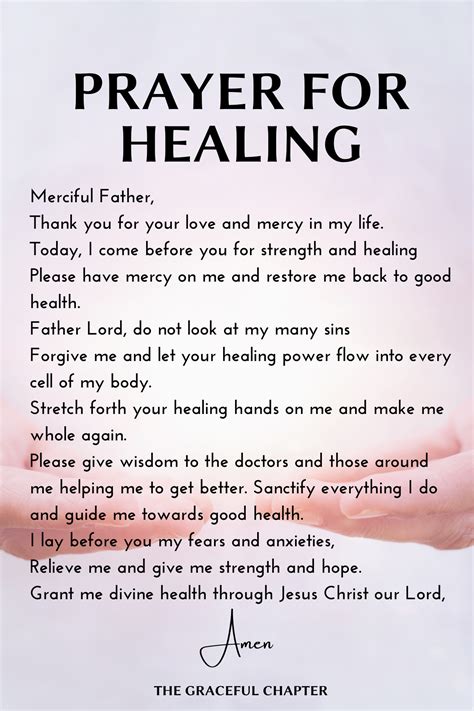 prayer in bible for healing